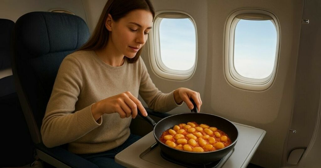 Sigue leyendo Vídeo Surrealista: Una mujer cocina su comida en pleno vuelo