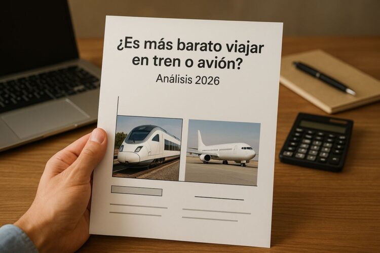 ¿Es más barato viajar en tren o avión? Análisis 2026