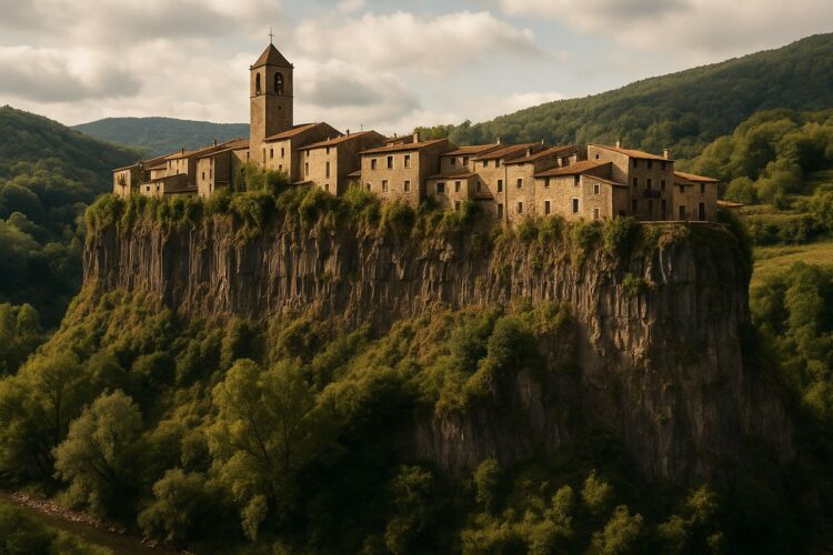Sigue leyendo Castellfollit de la Roca: El pueblo de Girona que vive al límite sobre un acantilado
