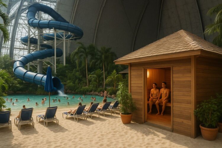 Sigue leyendo Así es el parque acuático más grande del mundo con saunas nudistas