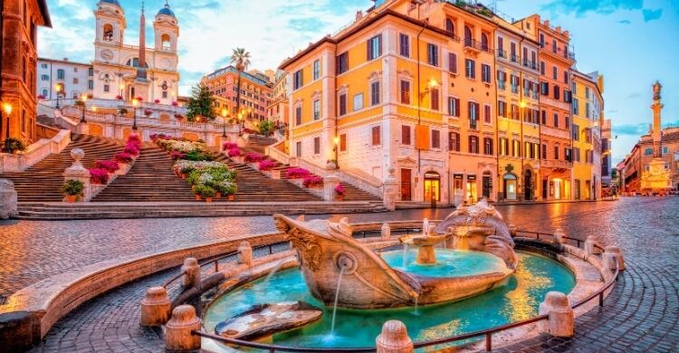Plaza de España en Roma (Adobe Stock)