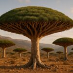 Socotra: La isla aislada de Yemen donde los árboles parecen paraguas